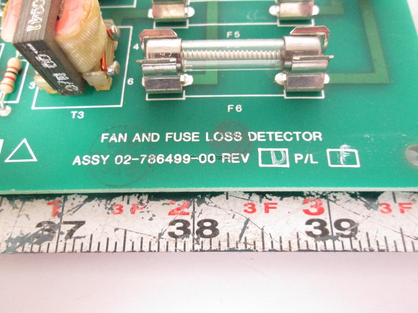 Used Emerson 02-786499-00 Rev. D Fan and Fuse Loss Detector Board