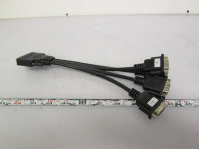 Used Nexcom D-Sub 44-Pin to 4x 9-Pin Quad Splitter Cable, Serial Interface/Protocols