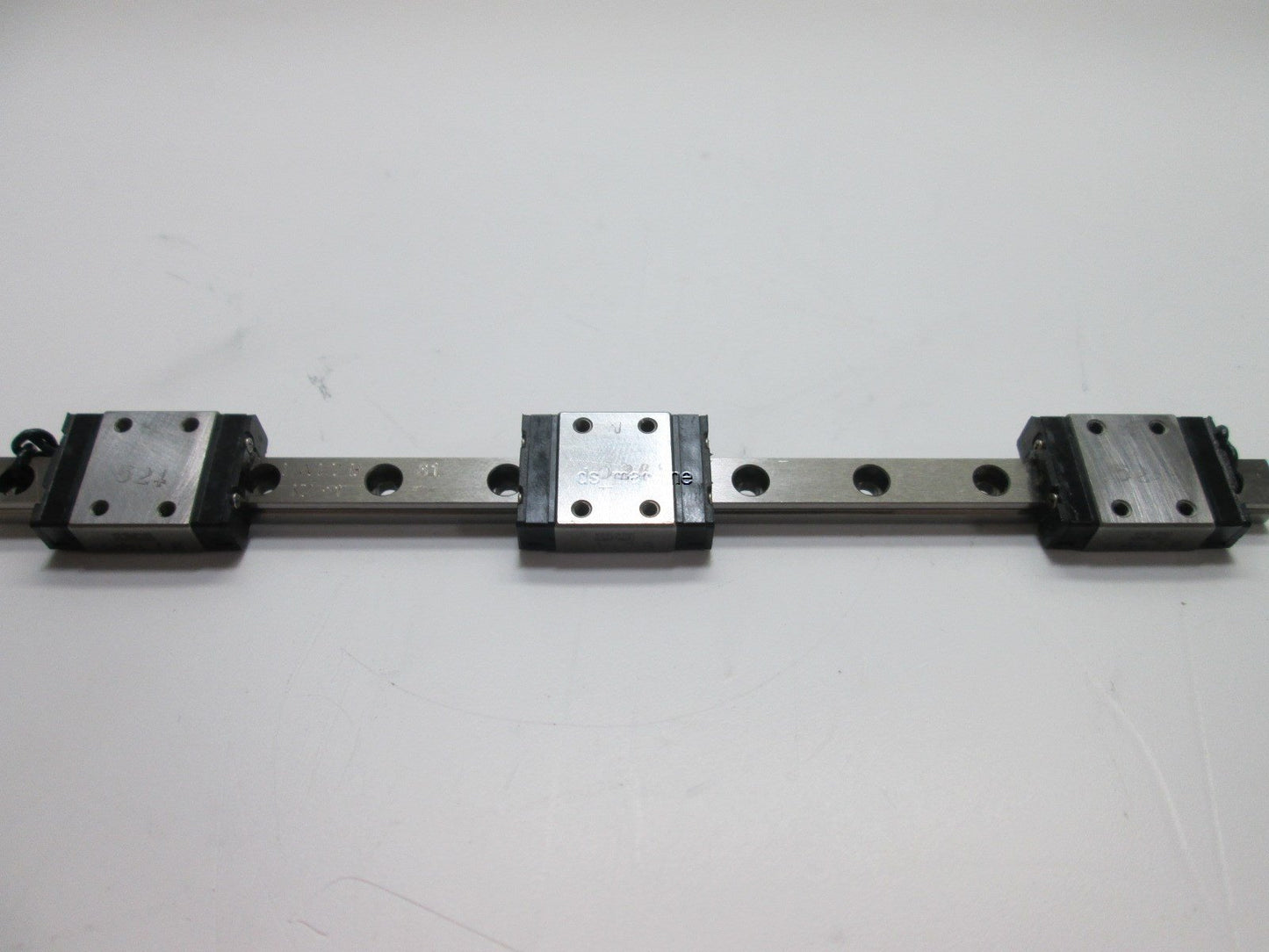 Used IKO LWL7B Linear Bearing With 3 Carriages, 164mm Long Rail