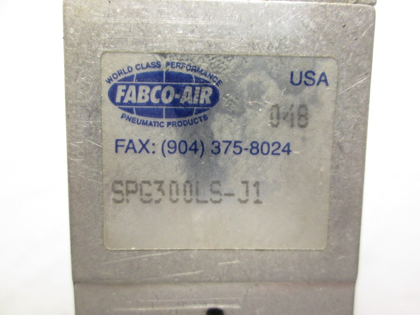 For Parts Fabco-Air SPG 300LS-J2 Long Stroke Parallel Gripper w/ J2 Jaws *Leak-For Parts*