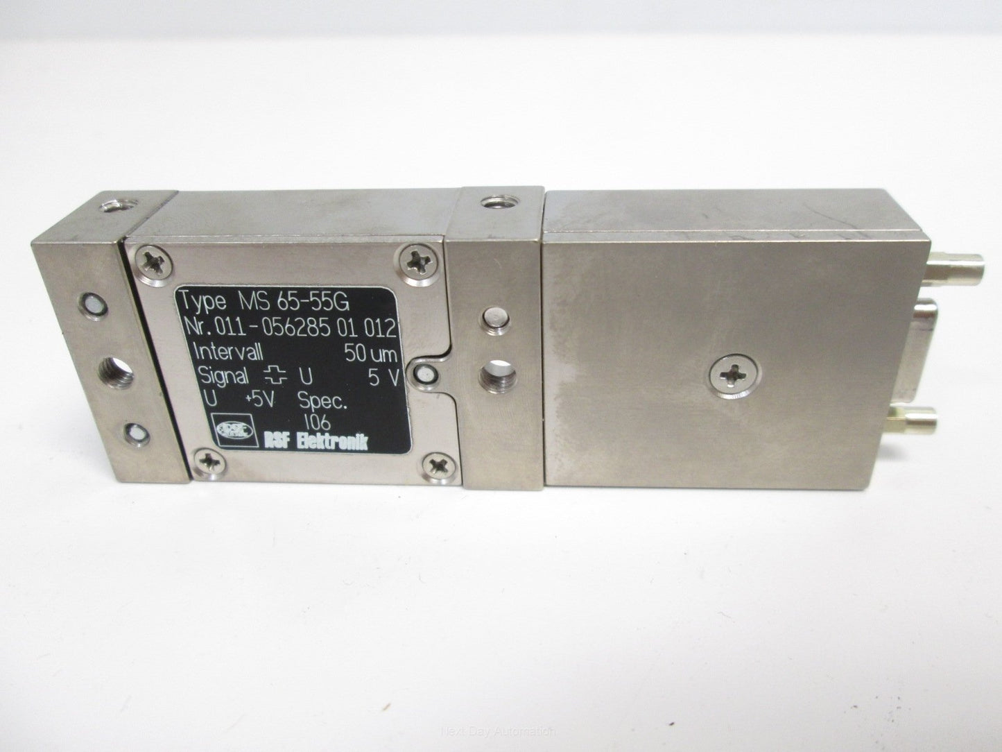 Used RSF Elektronik MS 65-55G Linear Encoder with 6.5" Reader, 50um, 5V, Spec I06