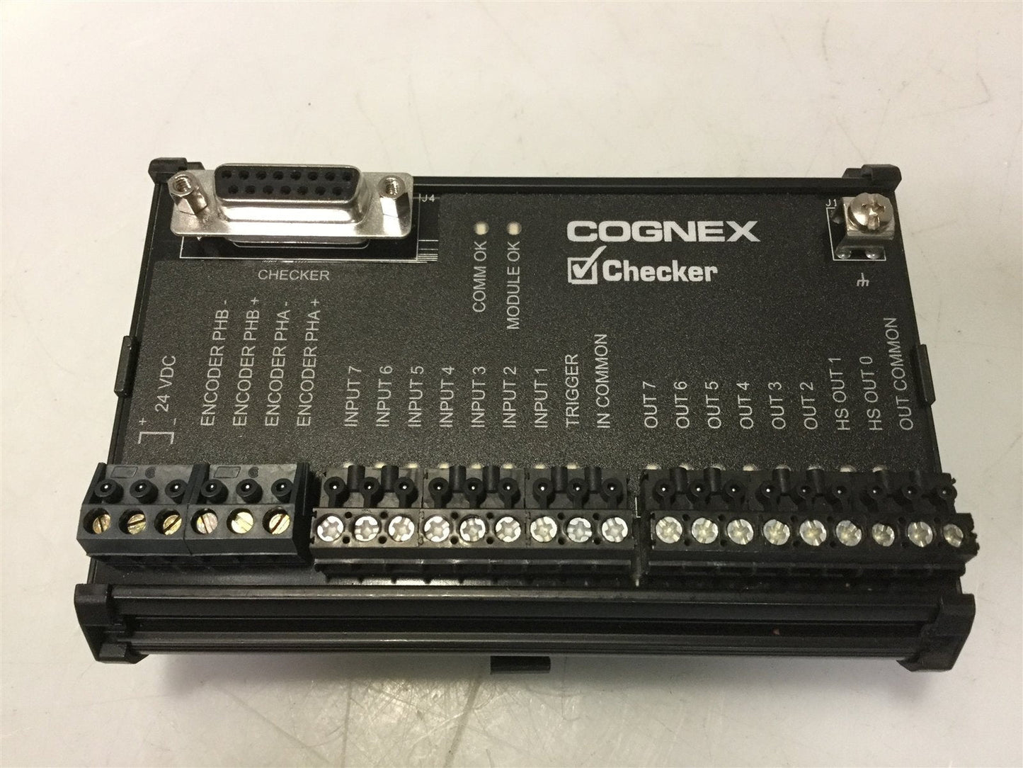 Used Cognex CKR-200-IOBOX-002 Checker 200 I/O Module BOB 24VDC 16-Bit *Details