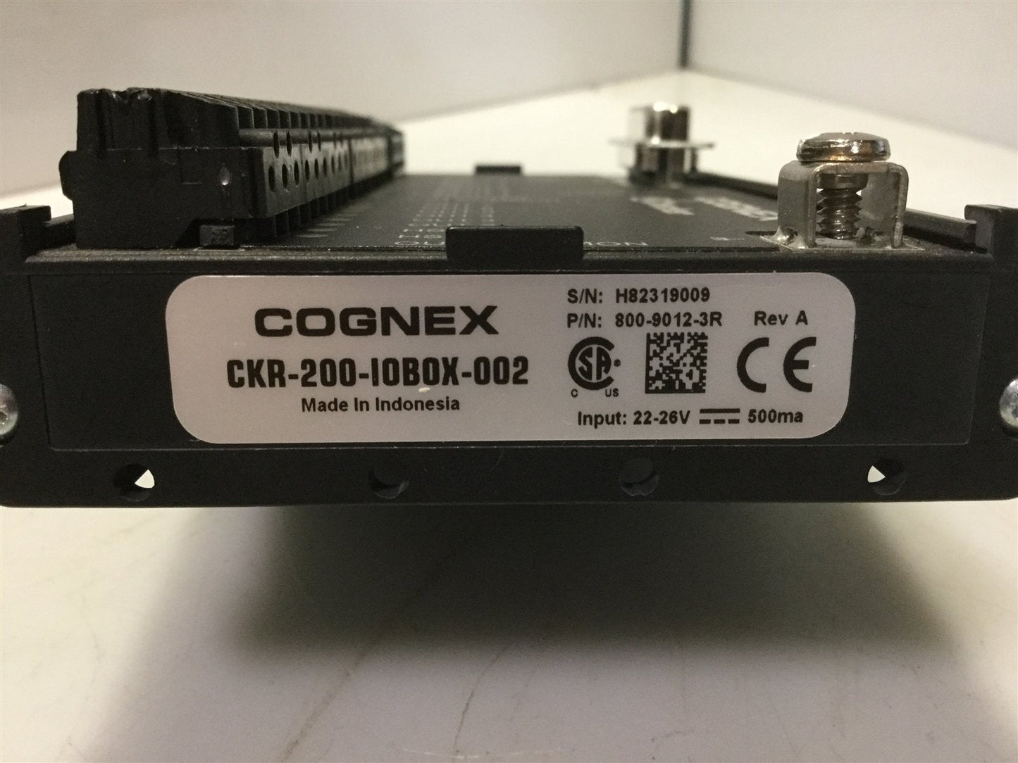 Used Cognex CKR-200-IOBOX-002 Checker 200 I/O Module BOB 24VDC 16-Bit *Details