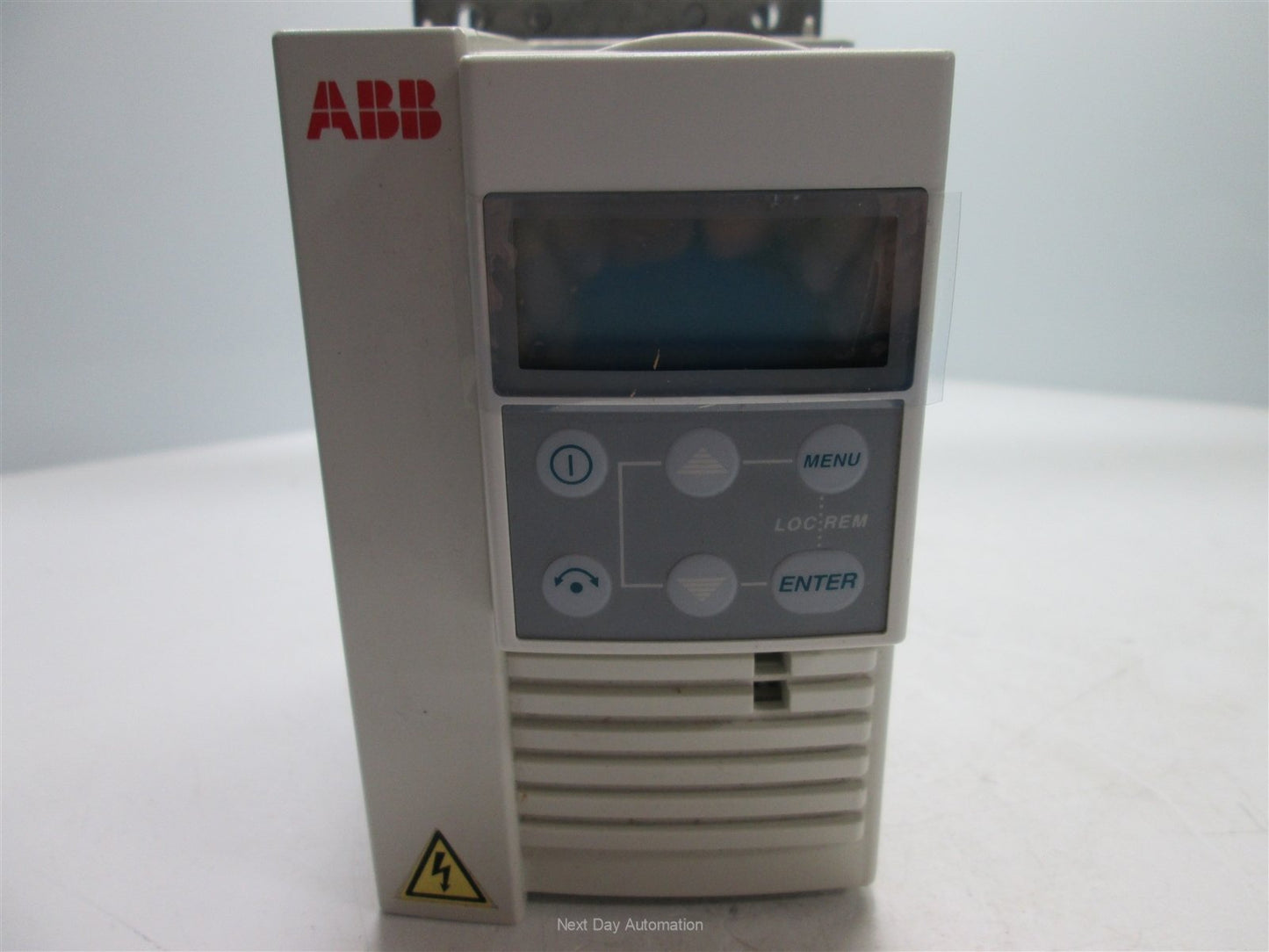 Used ABB ACS 101-K25-I-U VFD, In: 200-240VAC 1-Phase 50/60Hz 4.4A, Out: 0-300Hz 1.4A