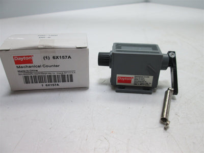 New Dayton 6X157A Mechanical Counter, 5-Digit, Manual Reset