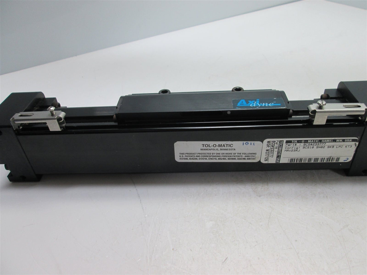 Used Tol-O-Matic BCS10-SN02-SK3-LMI-KT3-MRV23XJ Rodless Screw Drive Actuator