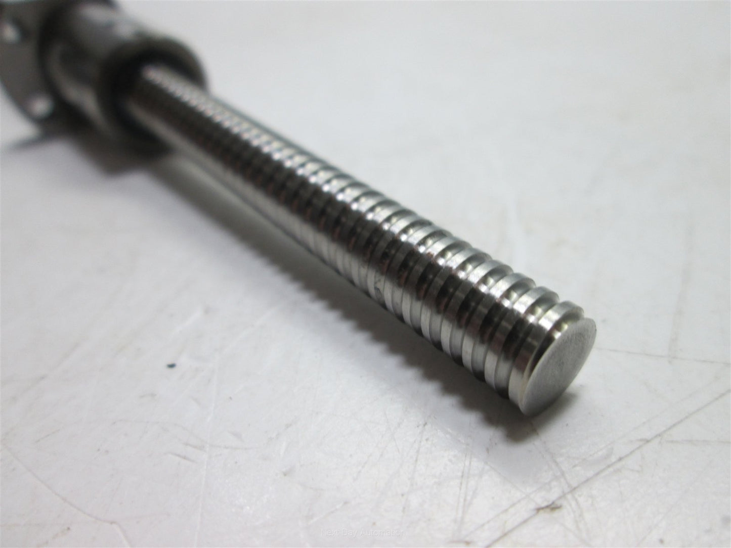 Used NSK W0801MA Ball Screw, 8mm Diameter, 2mm Lead, *Flange Has Been Cut*