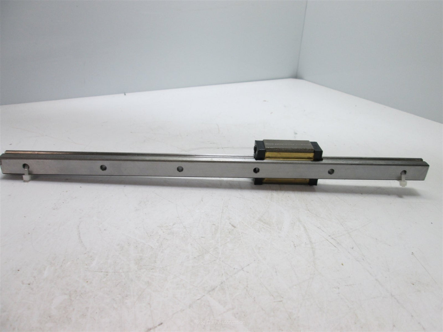 Used NSK LY150340AL Linear Rail w/ Carriage 340mm Long 24mm Height *Surface Rust*