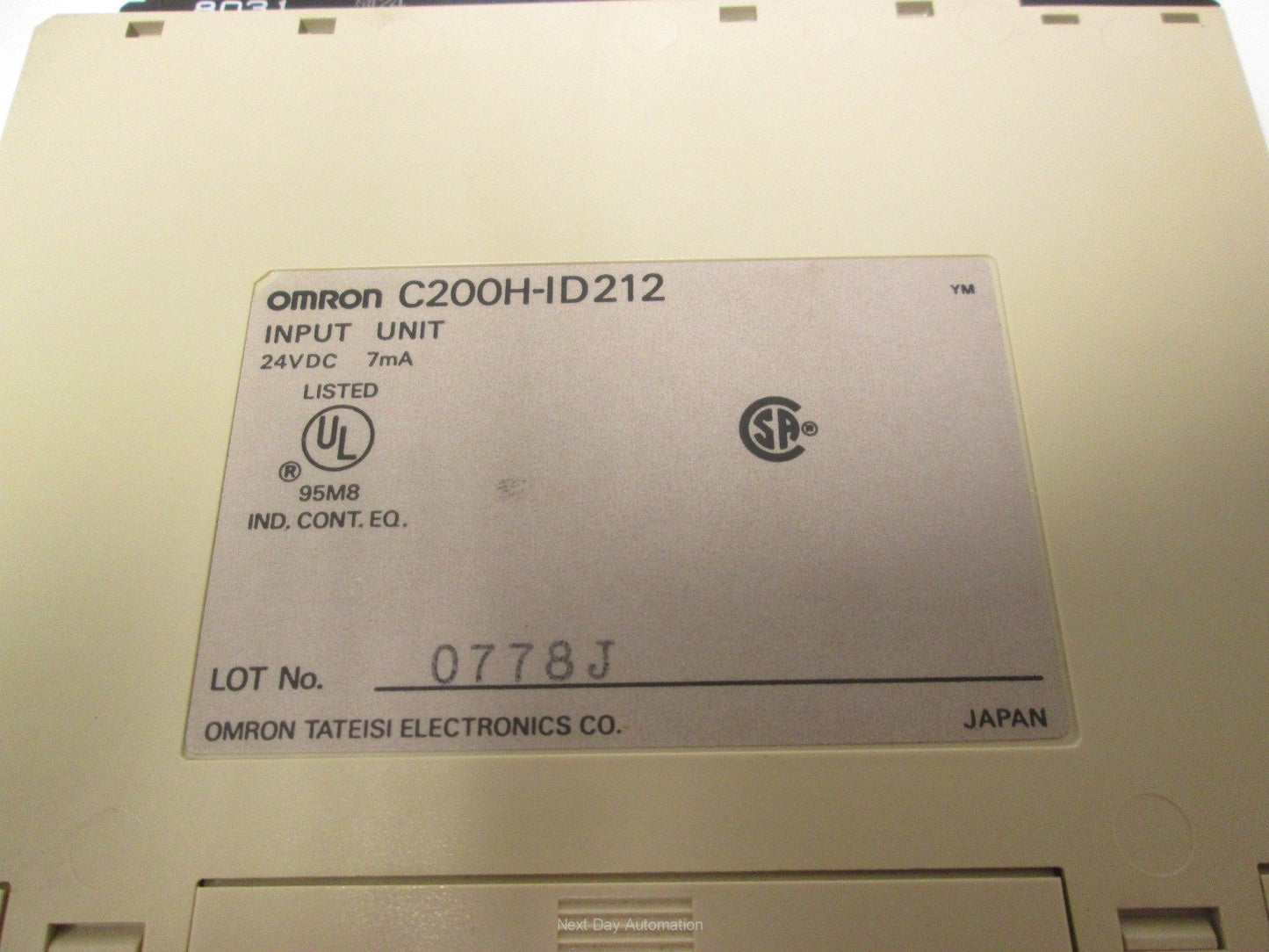 Used Lot of 3 Omron C200H-ID212 DC PLC Input Module 16 Channel 24VDC 7mA