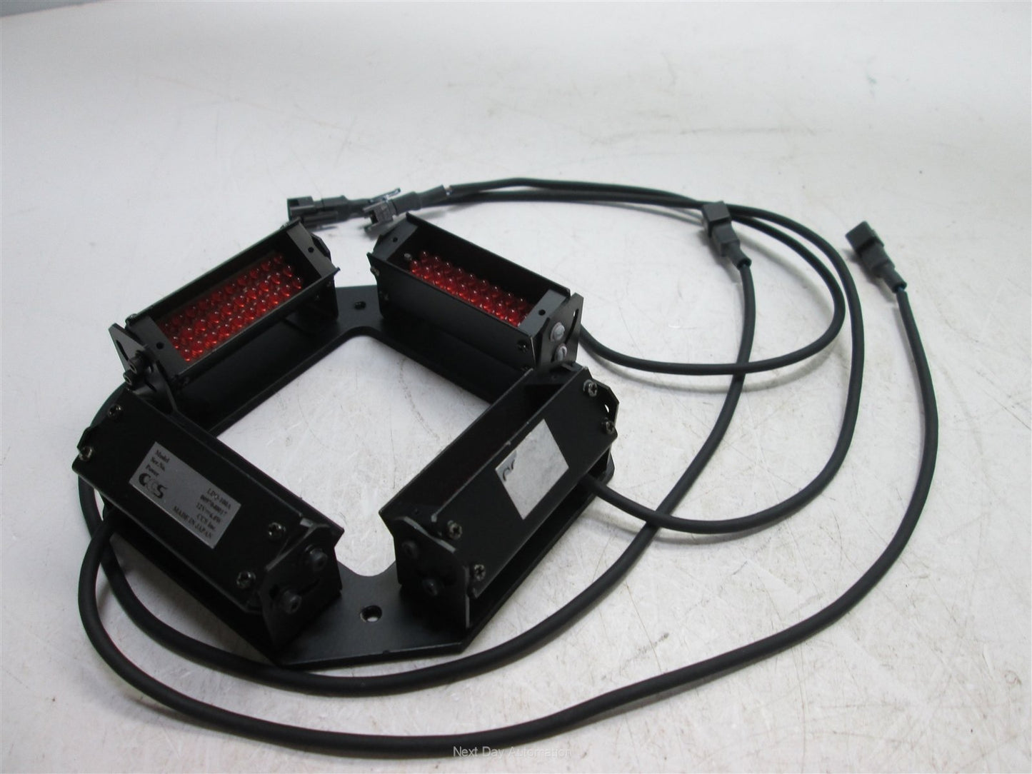 Used CCS LDQ-100A Array of 4 Red LED Bars, Voltage: 12VDC, Power: 6W