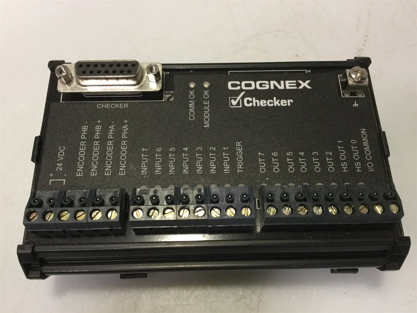 Used Cognex 800-9012-1R Rev A Checker CKR 200 I/O Module 24VDC 16-Bit