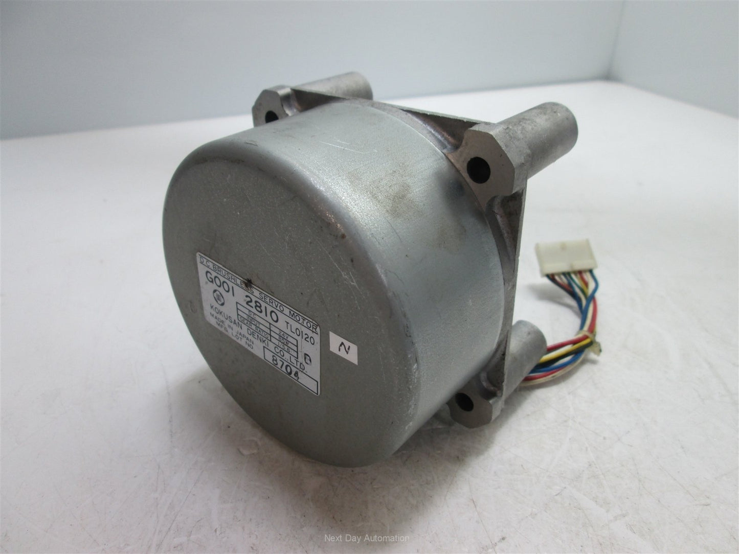 Used Kokusan Denki G001-2810 DC Brushless Servo Gearhead Motor, Voltage: 24VDC