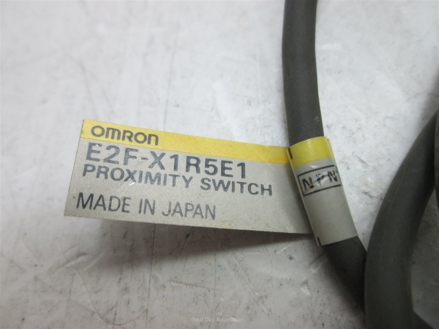 Used Omron E2F-X1R5E1 Inductive Sensor, 1.5mm Sensing Distance, Voltage: 10-30VDC