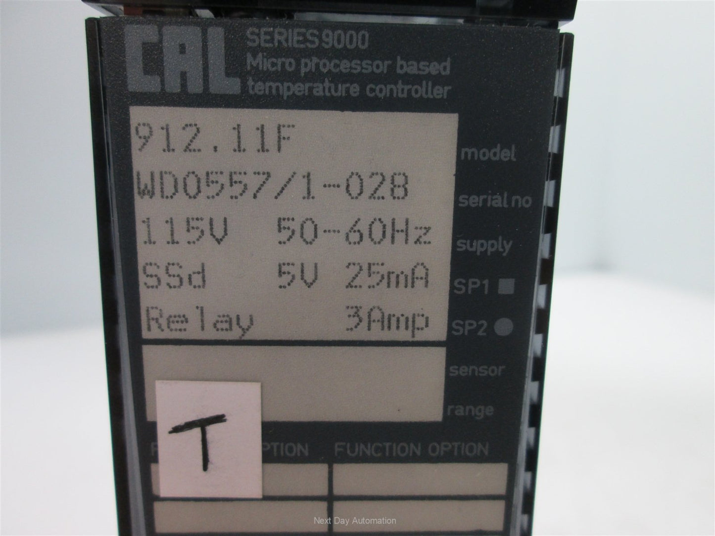 Used CAL 912.11F Temperature Controller, With Omega Power Socket (115V to 0-10VDC)