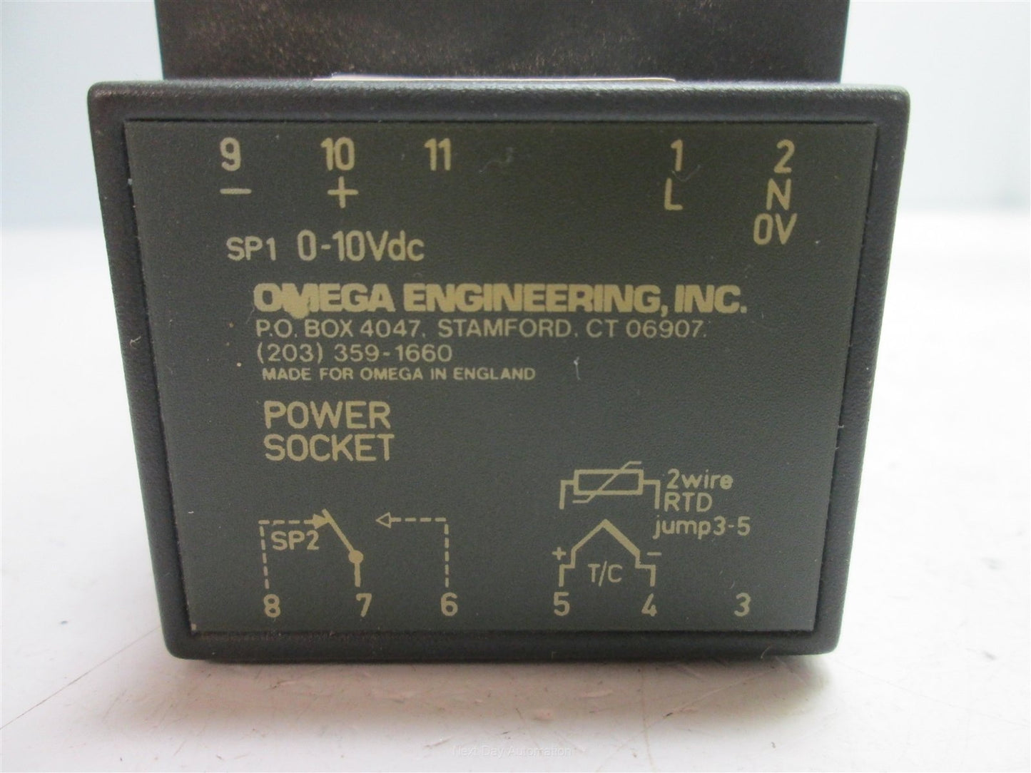 Used CAL 912.11F Temperature Controller, With Omega Power Socket (115V to 0-10VDC)