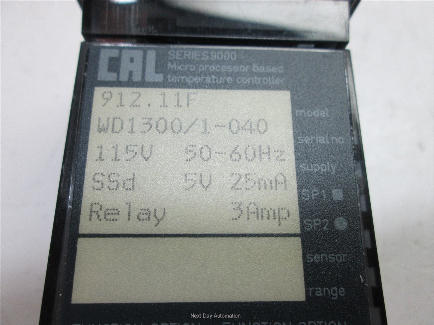 New CAL 912.11F Temperature Controller, Power Supply: 115VAC 50/60Hz