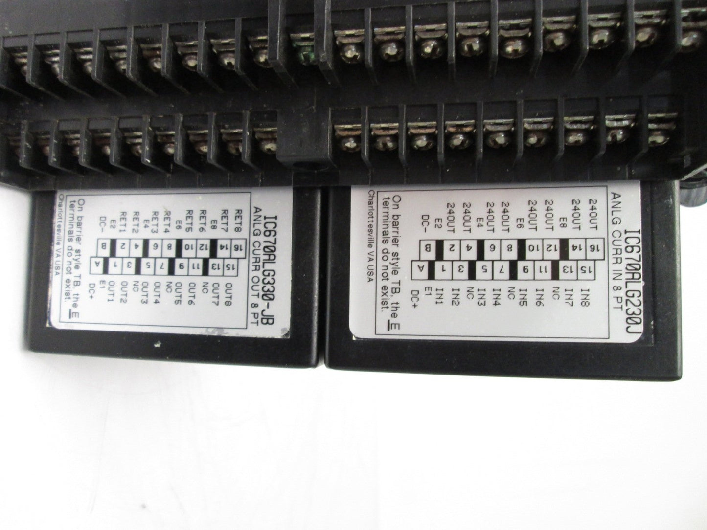 Used GE Fanuc IC670ALG330-JB & IC670ALG230J Analog Input & Output Modules 8-Channel