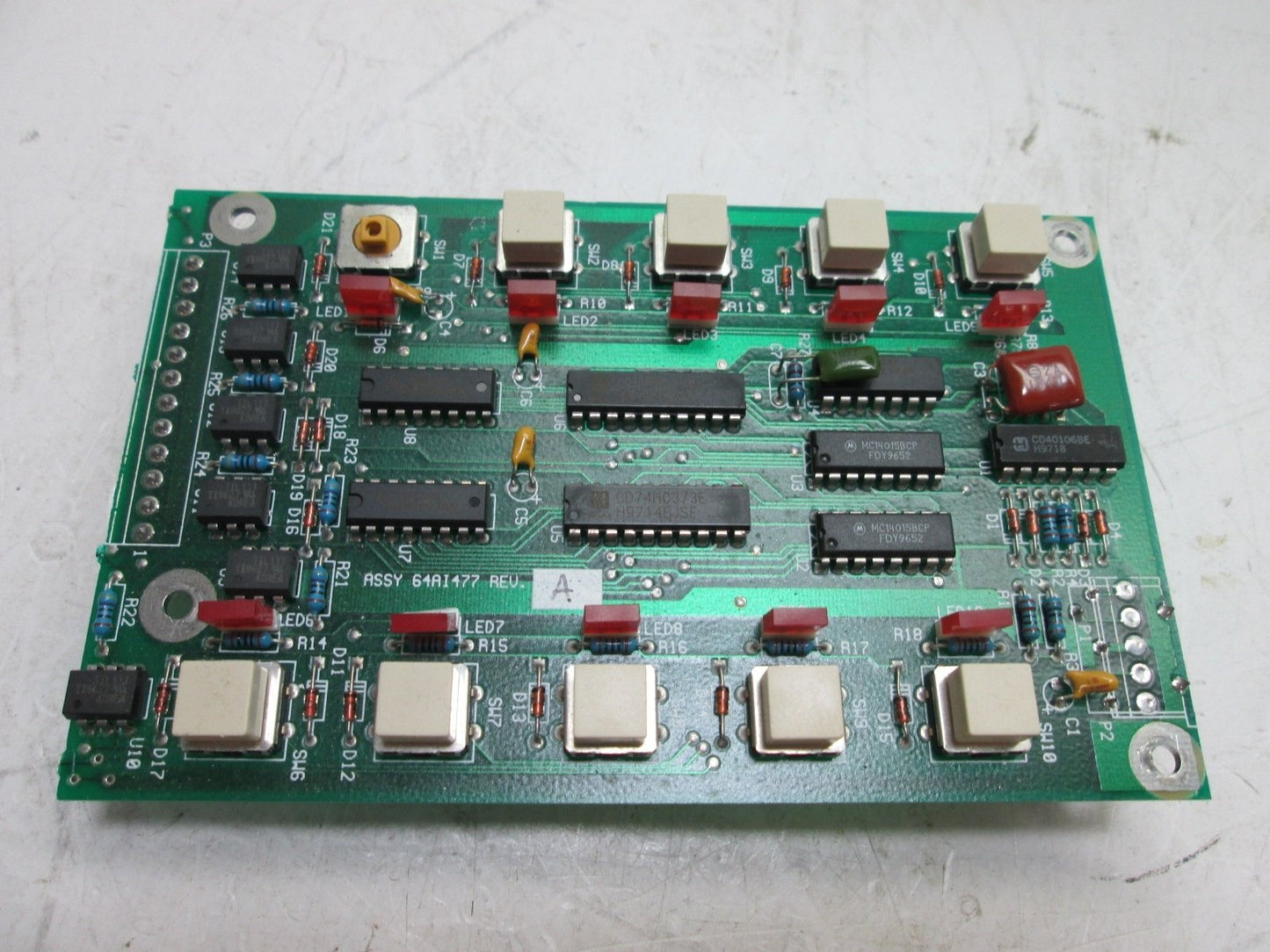 Used Olec 64MI477V00 Rev A G7 Control Board