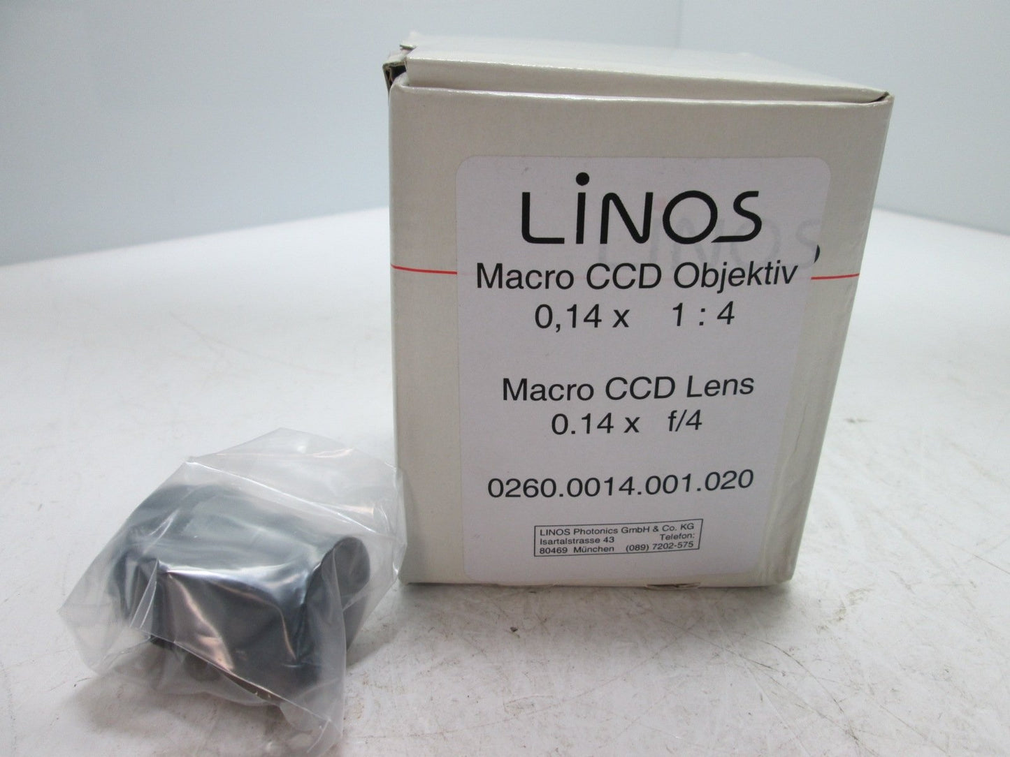 New Linos 260.0014.001.020 Macro CCD Lens, 0.14 x f/4