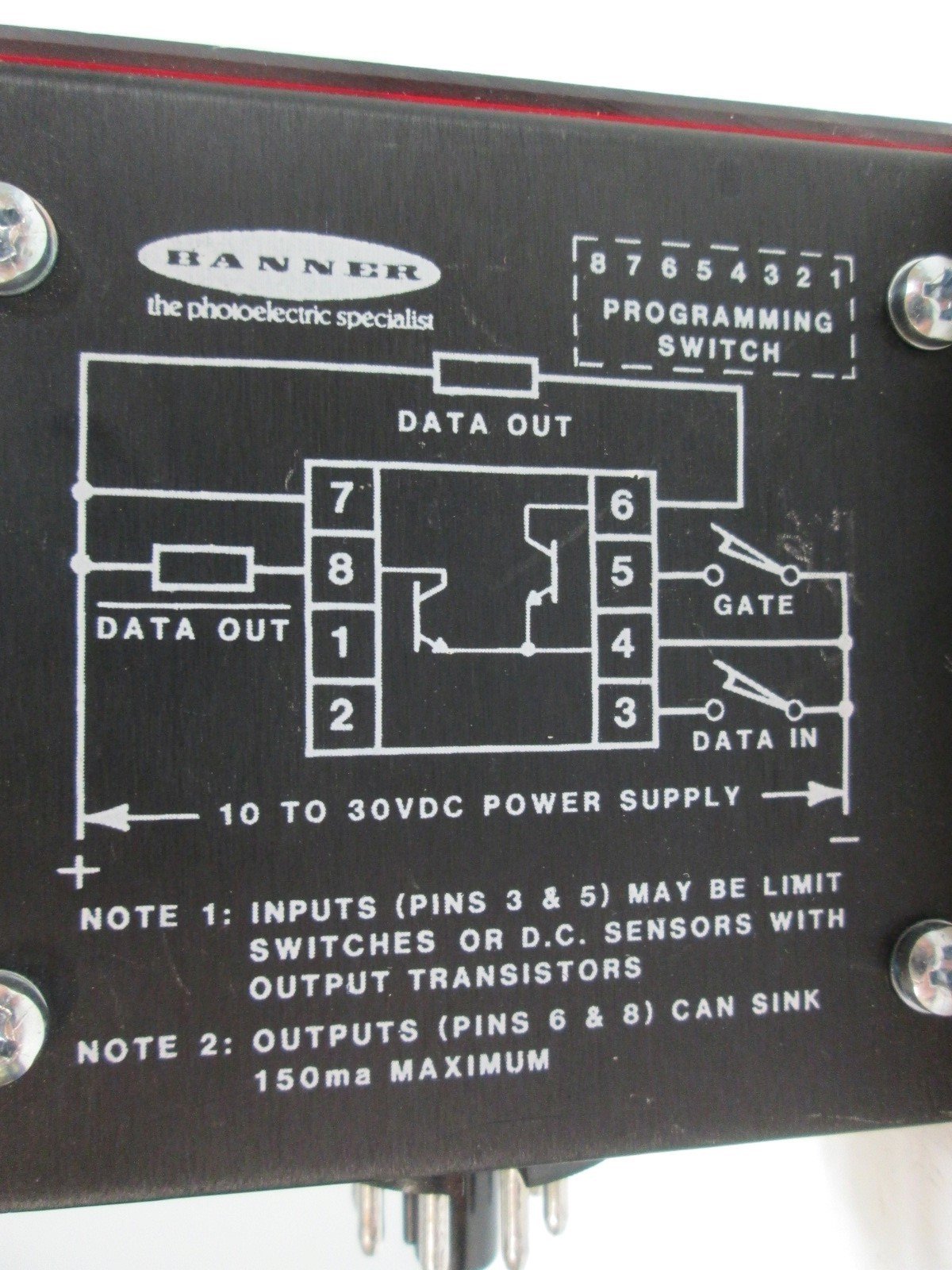 Used Banner LIM-2 Logic Inspection Module, Voltage: 10-30VDC, Output: NPN 150mA