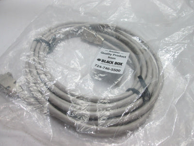 New Black Box EDN12H-FF Serial Cable, DB9 Female Connections, 15ft Long