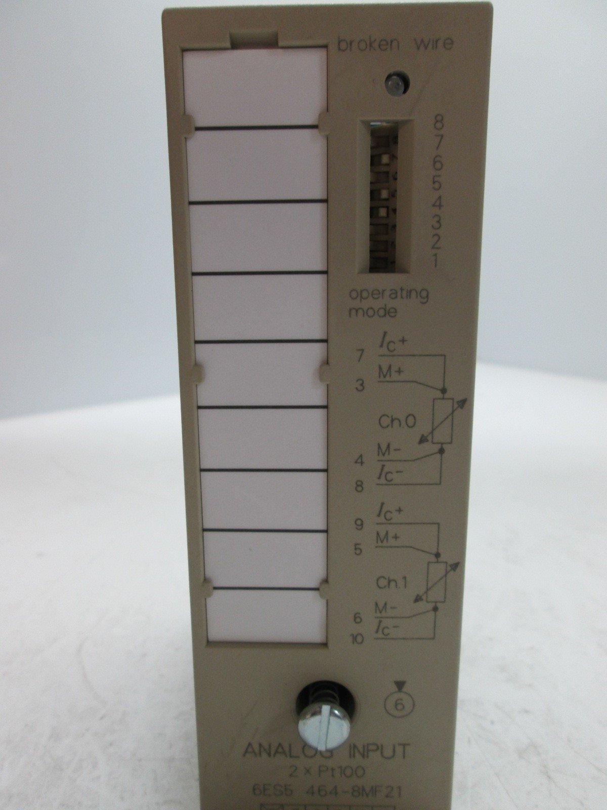 New Siemens 6ES5 464-8MF21 Analog Input Module, 2x Pt100 Inputs