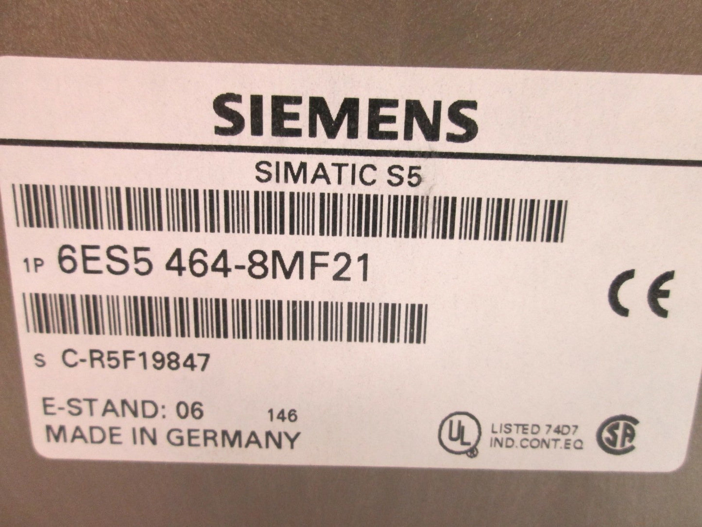 New Siemens 6ES5 464-8MF21 Analog Input Module, 2x Pt100 Inputs