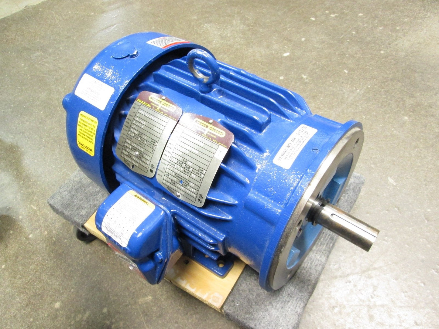 Used Baldor 06H19V396H2 Chemical Processing Motor Corrosion Protected 230/460VAC 5HP