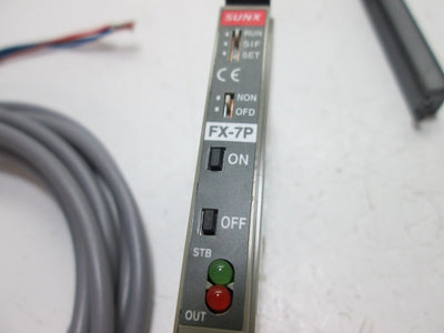 Used SunX FX-7P Sensitivity Setting Fiber Sensor, PNP Output, Voltage: 12-24VDC