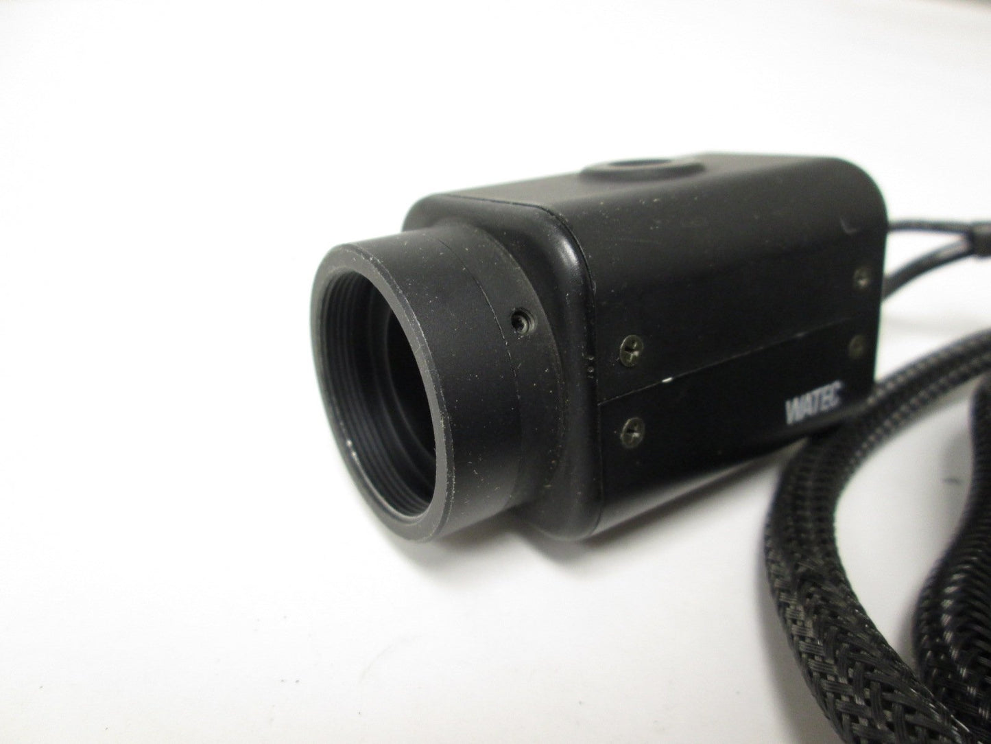 Used Watec WAT-902 Indoor Monochrome CCD Camera High Resolution w/ Power Supply 12VDC