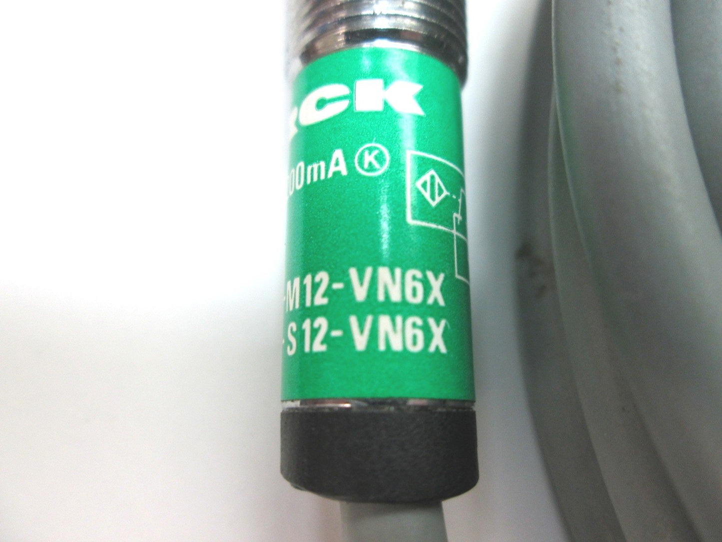 Used Turck Bi2-M12-VN6X-H1141 Inductive Proximity Sensor, Voltage: 30VDC, 2mm Range