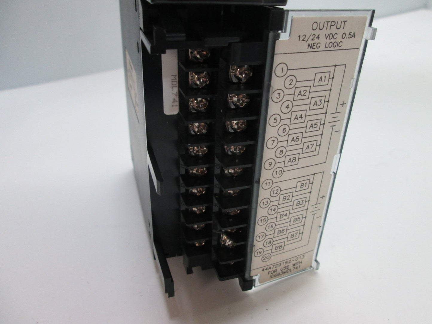 Used GE Fanuc IC693MDL741C Output Module, 16-Point NEG Logic, 12/24VDC 0.5A