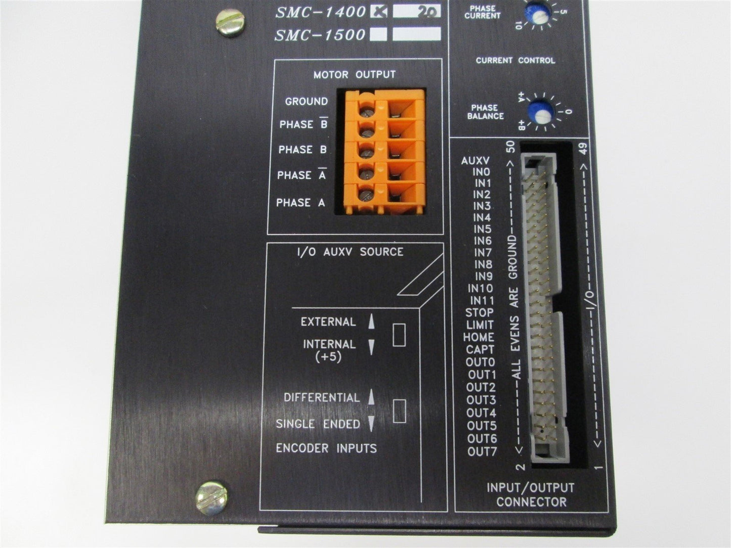 Used Kollmorgen SMC-1400 Bipolar Step Motor Drive, 120/240VAC In, 160/320VDC Out, 10A