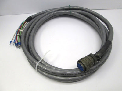 Used Mitsubishi MR-P1CBL5M Servo Power Cable, 5m HFLEX, Amphenol Connector