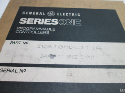 New General Electric IC610MDL111A Input Module, 8-Point, 24VAC/DC Source