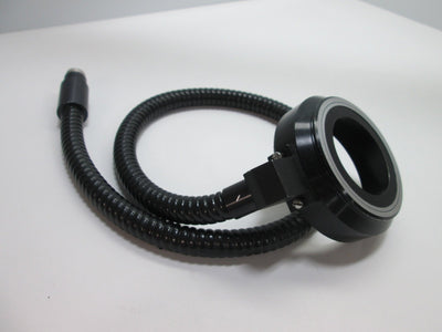 Used Leeds Fiber Optic Microscope Ring Light, ID: 49mm, Length: 28", Bundle: 9.3mm