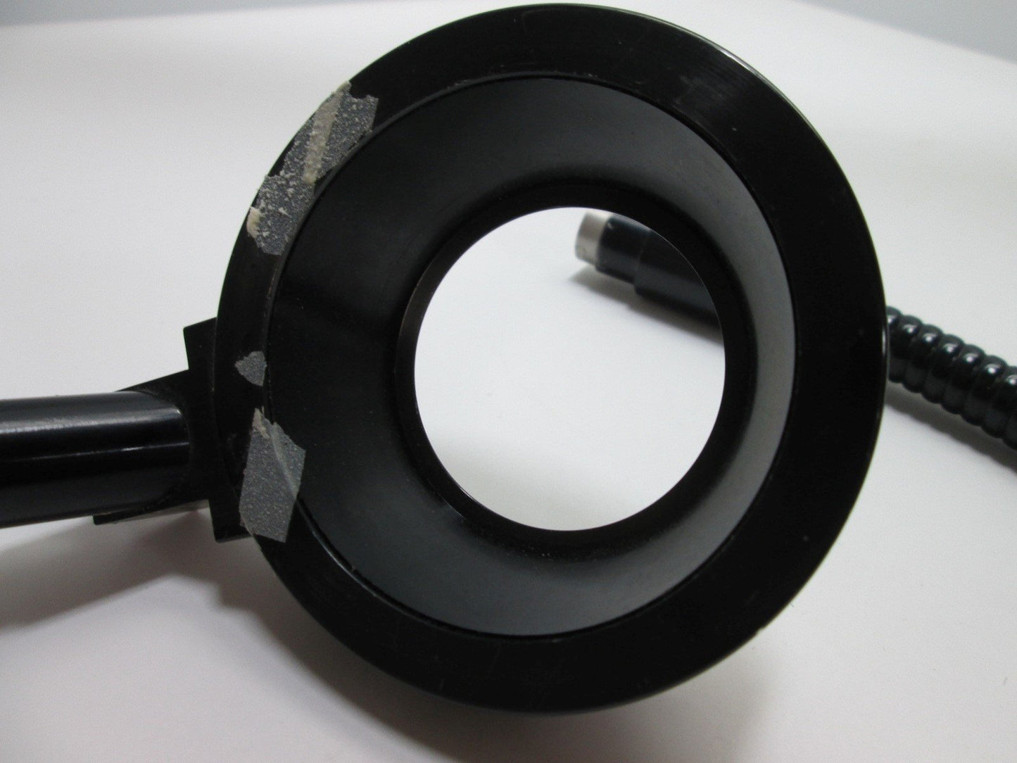 Used Leeds Fiber Optic Microscope Ring Light, ID: 49mm, Length: 28", Bundle: 9.3mm