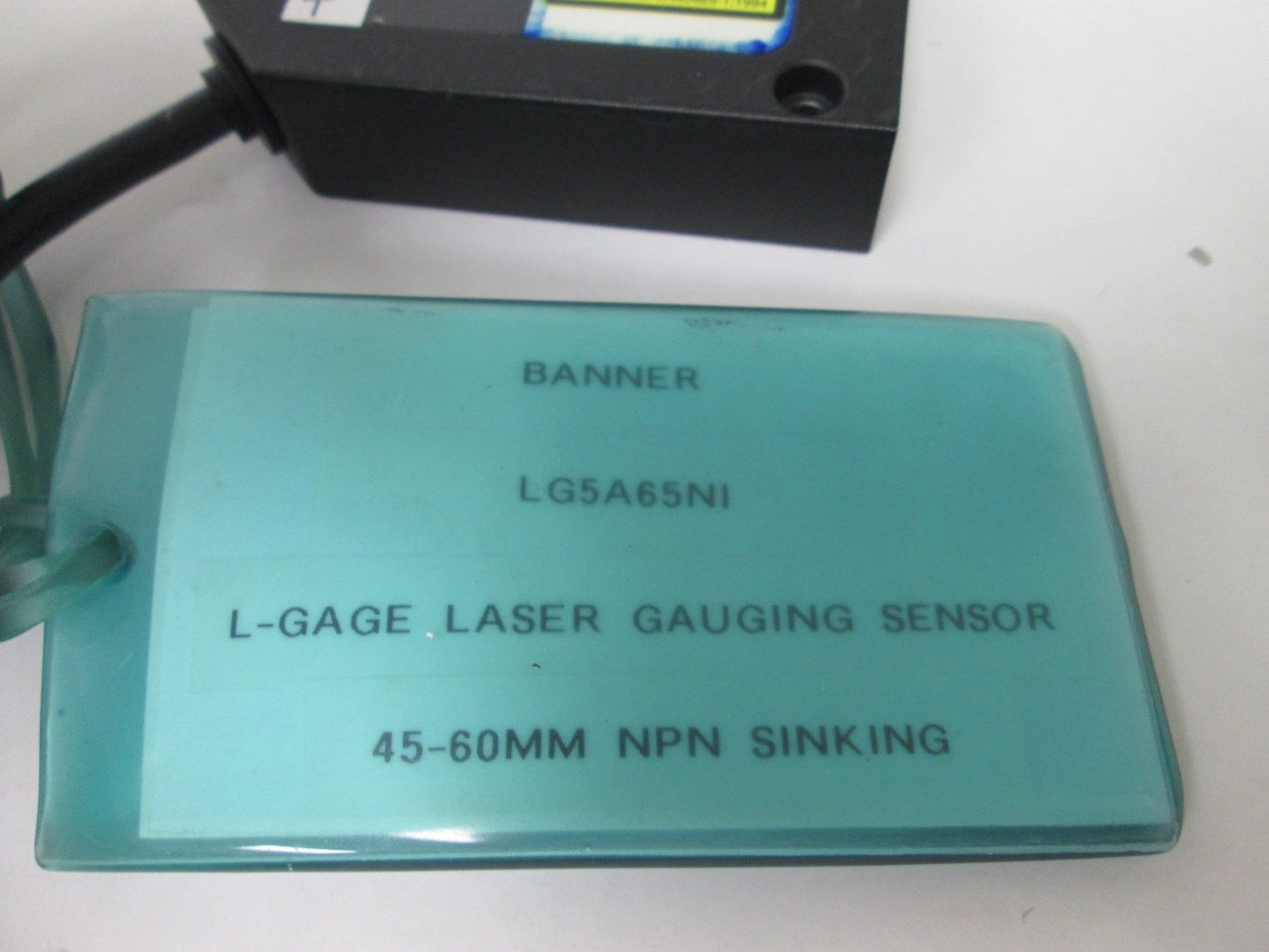 Used Banner LG5A65NI L-Gage Laser Displacement Gauging Sensor, 12-30VDC, Output: NPN