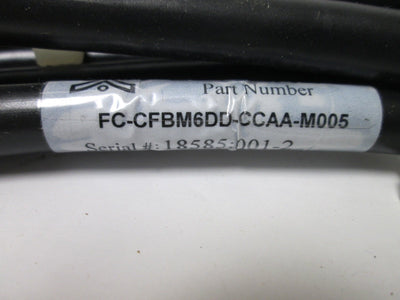 Used Flex Cable FC-CFBM6DD-CCAA-M005 Servo Feedback Cable, 28-Pin to 15-Pin D-Sub