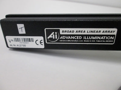 Used Advanced Illumination AL2730-WHI Broad Area Linear Array, Area: 0.8" x 4"