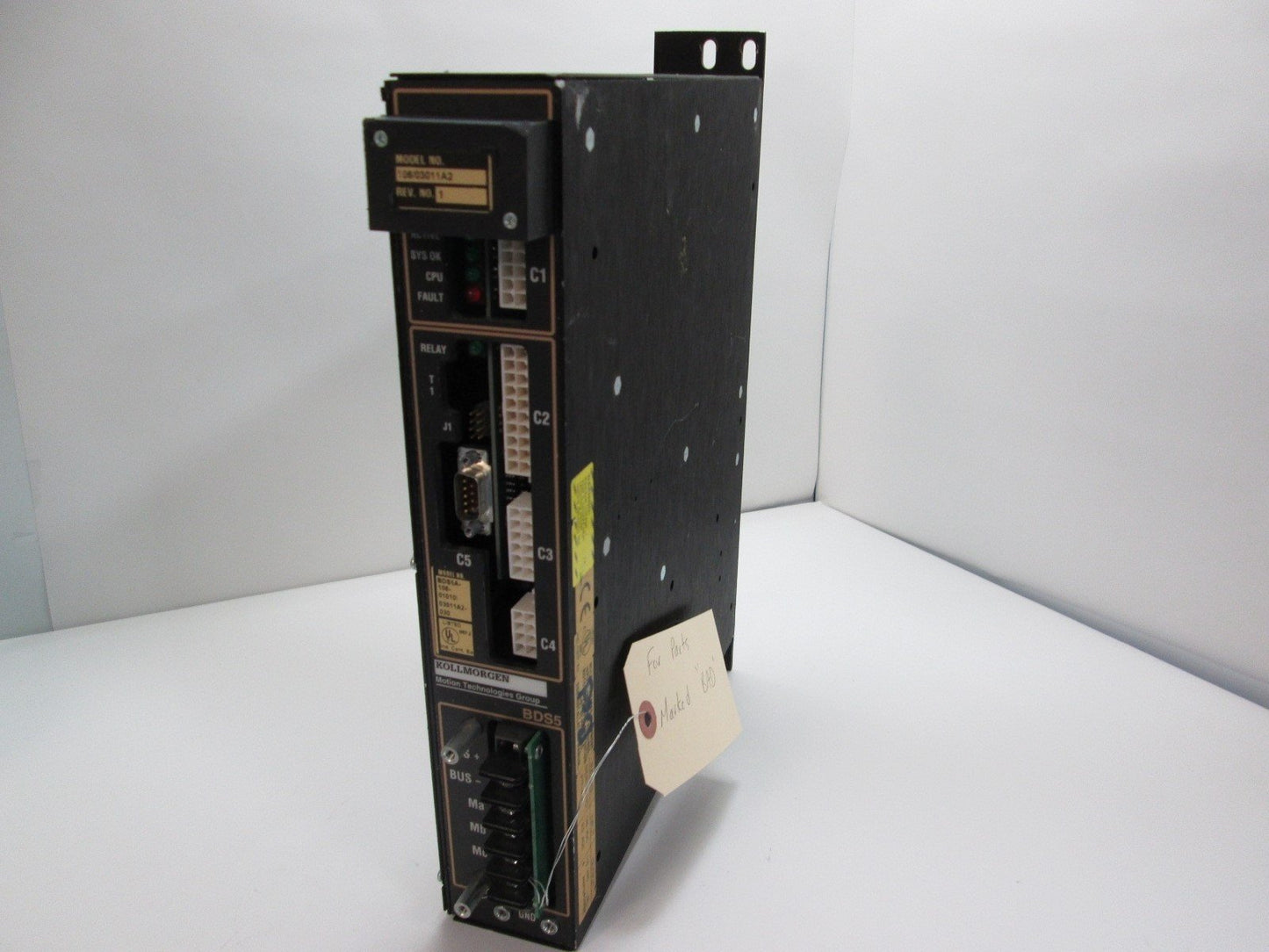 For Parts Kollmorgen BSD5 106/03011A2 Servo Drive Amplifier, Input 140VDC, *For Parts*