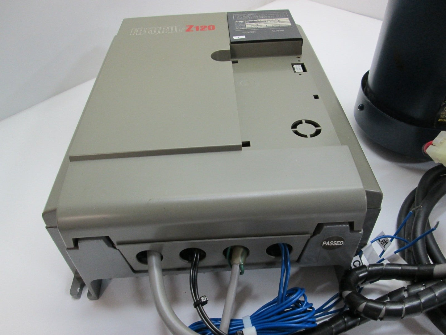 Used Mitsubishi AC Drive Freqrol-Z120, 200-230VAC, 50/60HZ, .5 HP, W/GM-EJF Motor