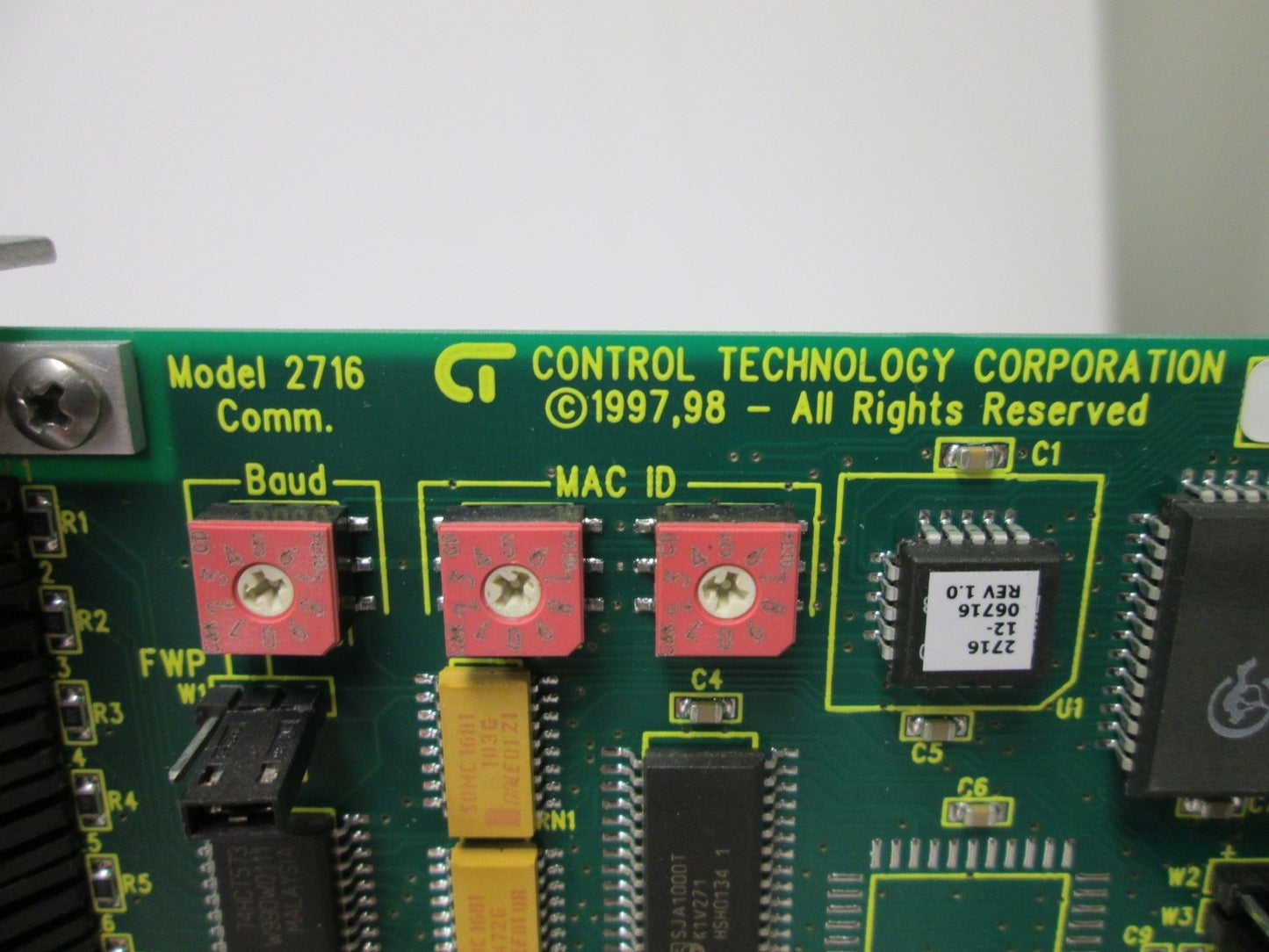 Used Control Technology 2716D DeviceNet Communication Module, RS-232/RS485 Connection