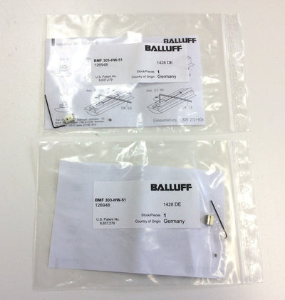 New Lot of 2 Balluff BMF 303-HW-51 Magnetic Field Sensor Aluminum Mounting Clamp