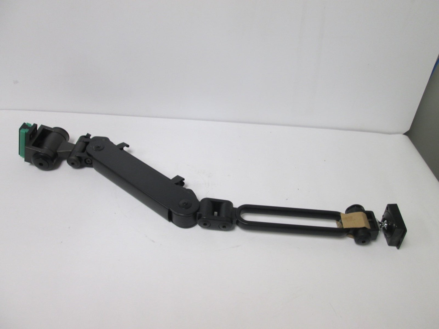 Used Monitor Mount Arm LCD Flat Panel Wall Rail, Extended Length: ~29", *Some Damage*