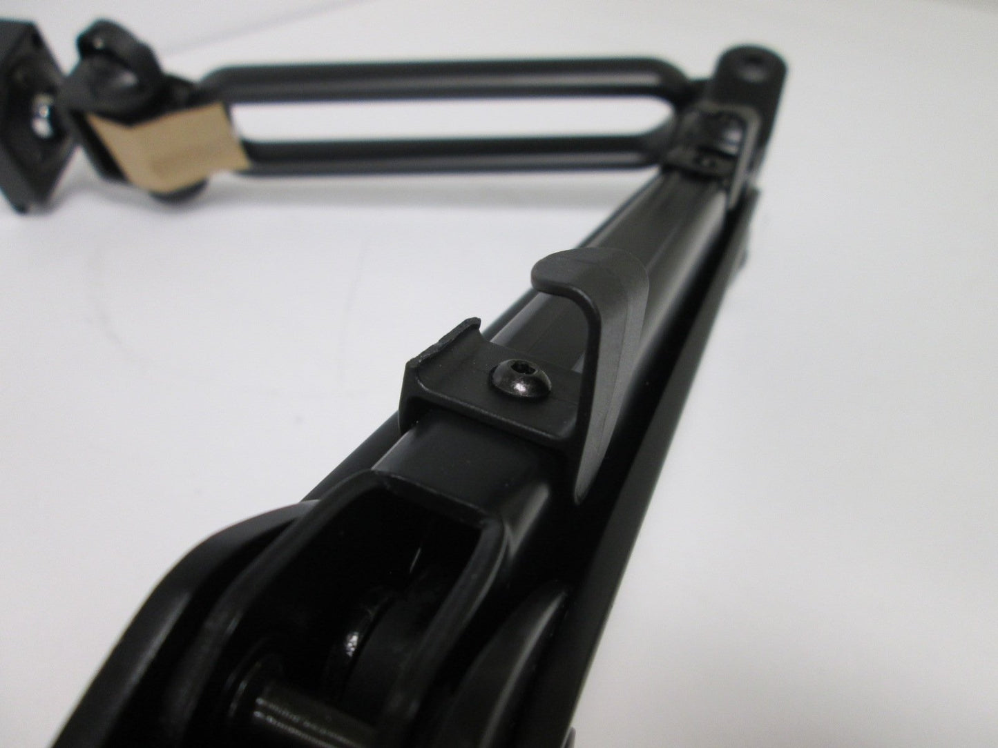 Used Monitor Mount Arm LCD Flat Panel Wall Rail, Extended Length: ~29", *Some Damage*