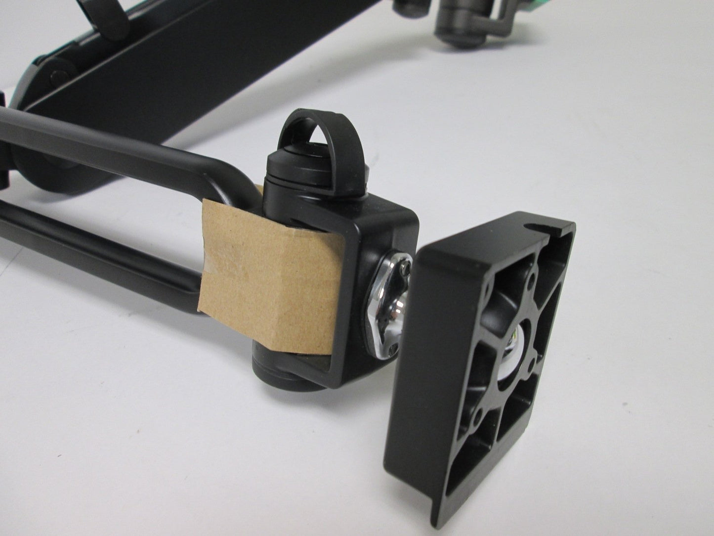 Used Monitor Mount Arm LCD Flat Panel Wall Rail, Extended Length: ~29", *Some Damage*