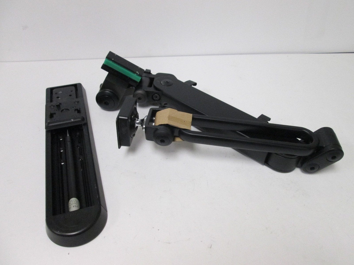 Used Monitor Mount Arm LCD Flat Panel Wall Rail, Extended Length: ~29", *Some Damage*