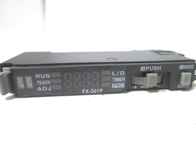 Used SunX NAVI FX-301P Fiber Sensor Amplifier, PNP 3-Wire Output, Supply: 12-24VDC