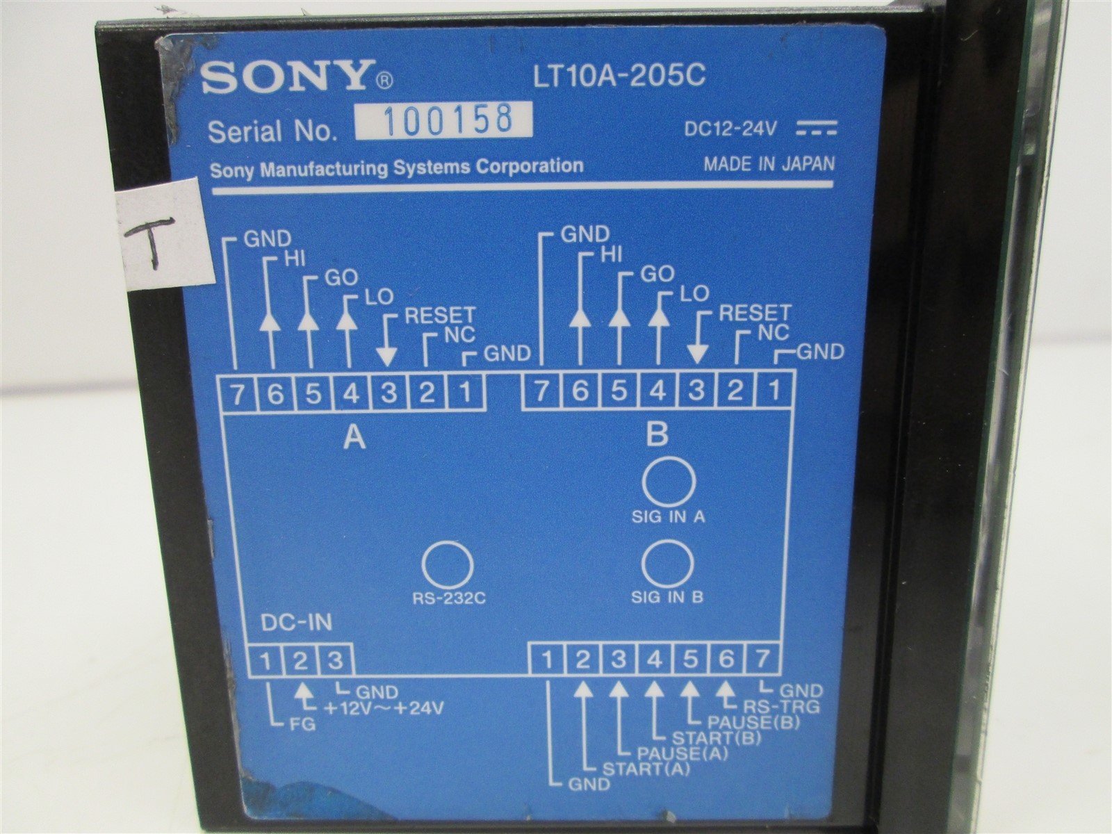 Used Sony / Magnescale LT10A-205C Digital Counter Gauge Display Meter  2-Axis, RS-232C